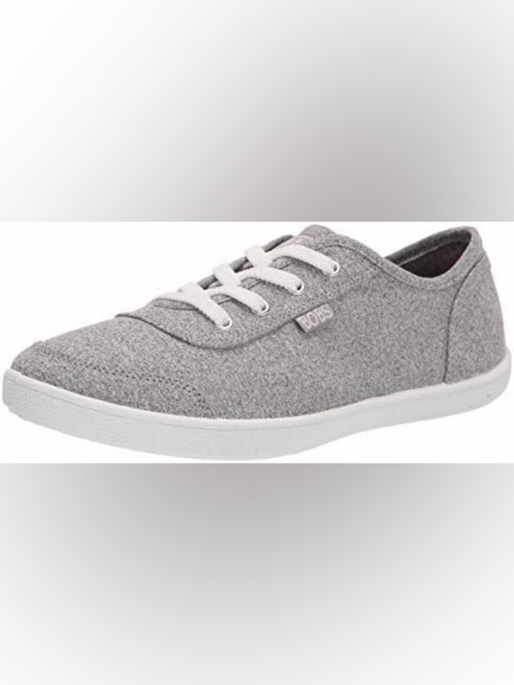 NEW!! Women’s Bobs by Skechers B Cute Fresh Times Gray Fabric Sneakers Size 7W